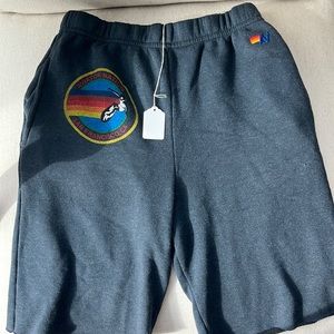 Aviator Nation Kids Sweatshorts-Charcoal